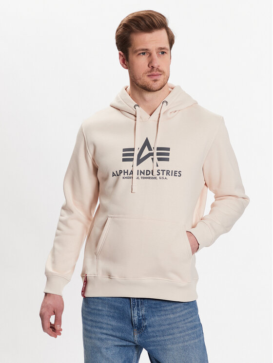 Alpha Industries Džemperis ar kapuci Basic 178312 Bēšs Regular Fit