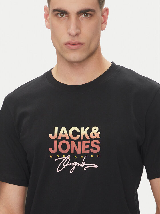 Jack & Jones Jack & Jones T-Shirt Canggu 12281809 Czarny Regular Fit