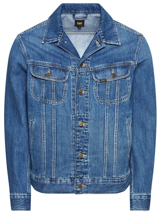 Lee Lee Giacca di jeans Rider L89ZLJPI 112124002 Blu scuro Regular Fit