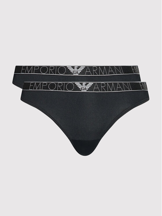 Emporio Armani Underwear Set 2 parov tangic 163337 2R235 00020 Črna