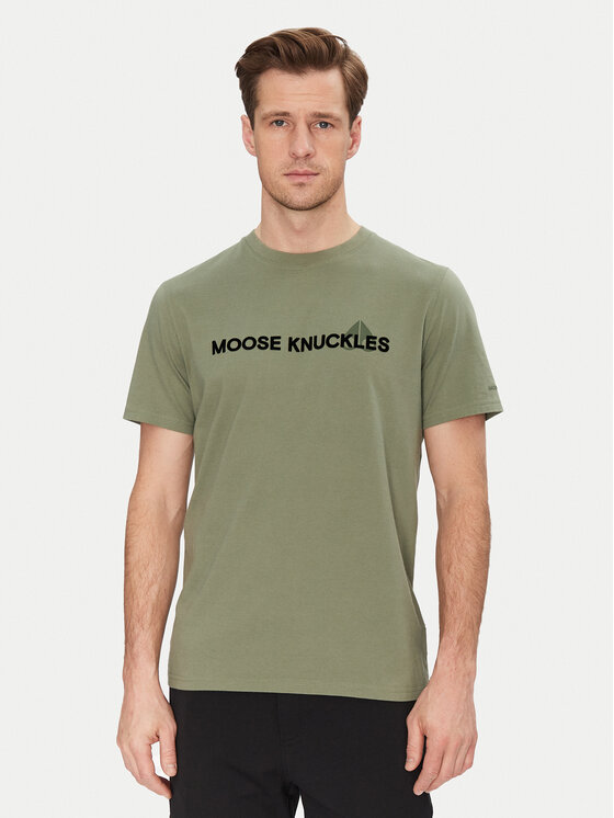 Moose Knuckles Tričko Conway M15MT760 Zelená Regular Fit