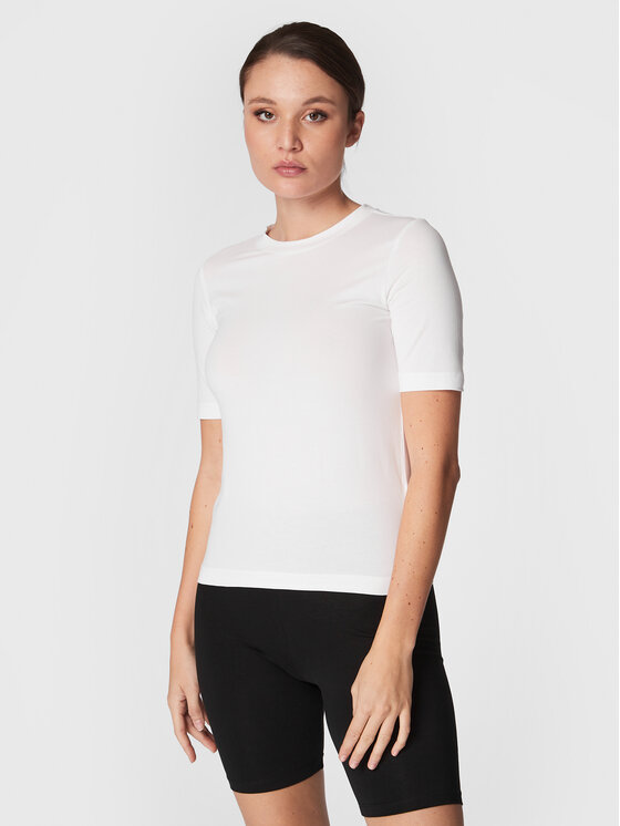Gina Tricot Gina Tricot T-Shirt Basic 17937 Bílá Regular Fit