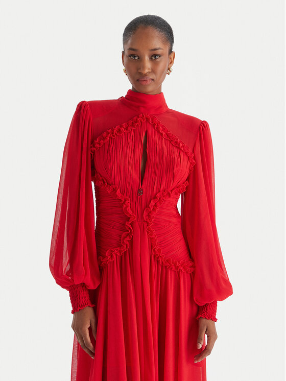 Babylon Babylon Večernja haljina S00833 Crvena Regular Fit