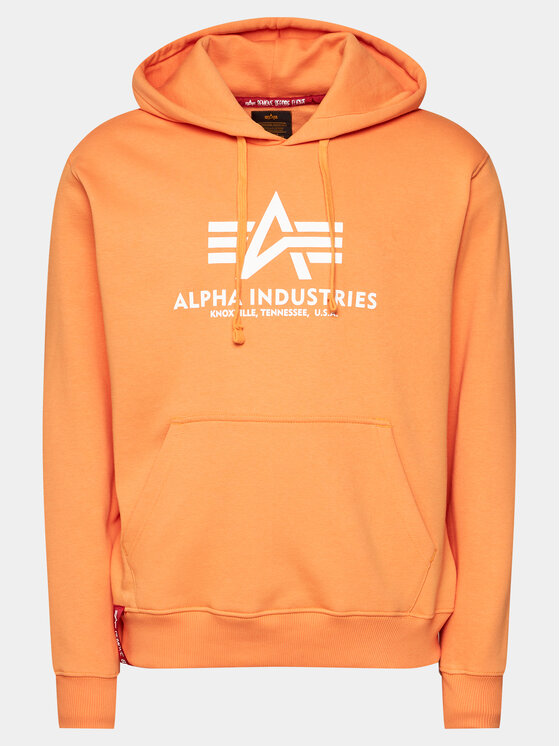 Alpha Industries Džemperis ar kapuci Basic 178312 Oranžs Regular Fit