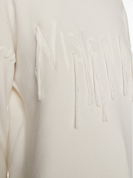Patrizia Pepe Patrizia Pepe Sweter 8K0238 K207-W146 Biały Regular Fit