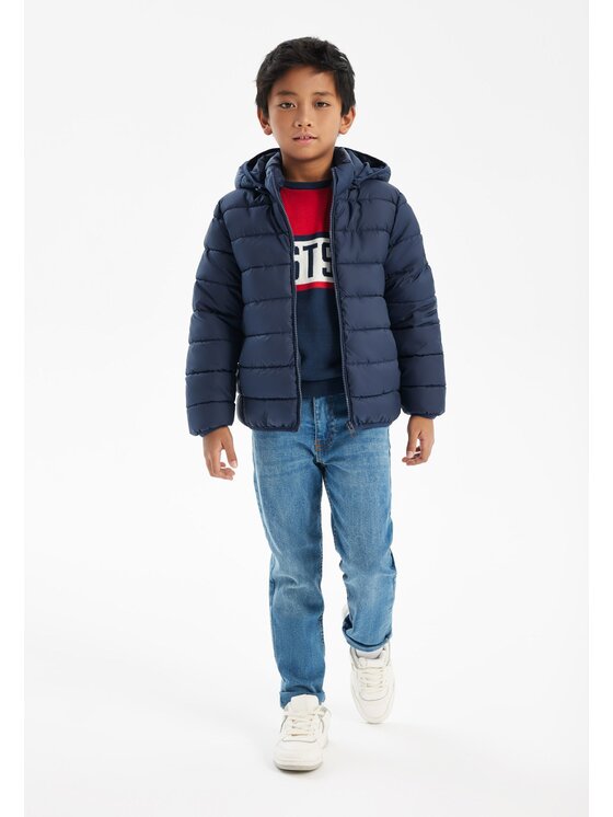 MINOTI MINOTI Kurtka przejściowa 17COAT 5 Granatowy Regular Fit