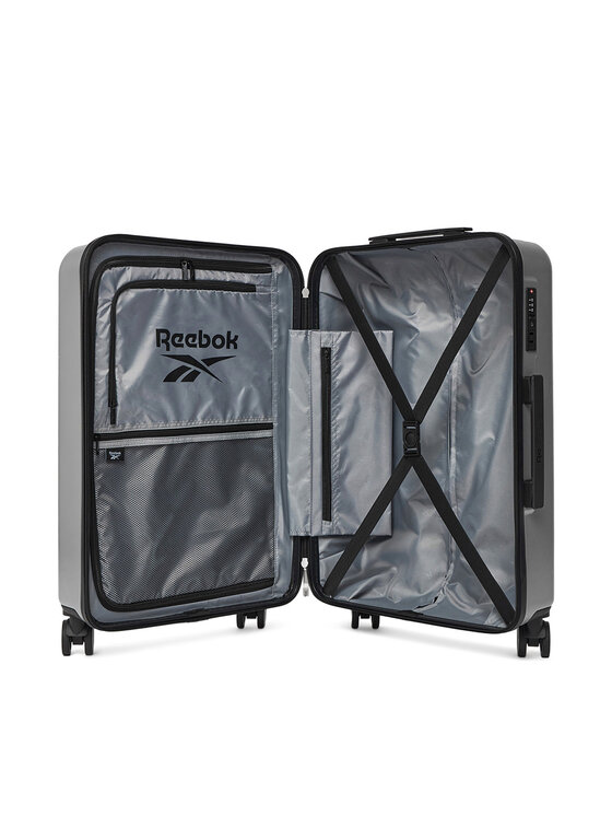 Reebok Reebok Vidējs koferis RBK-WAL-003-07-CCC-M Sudraba