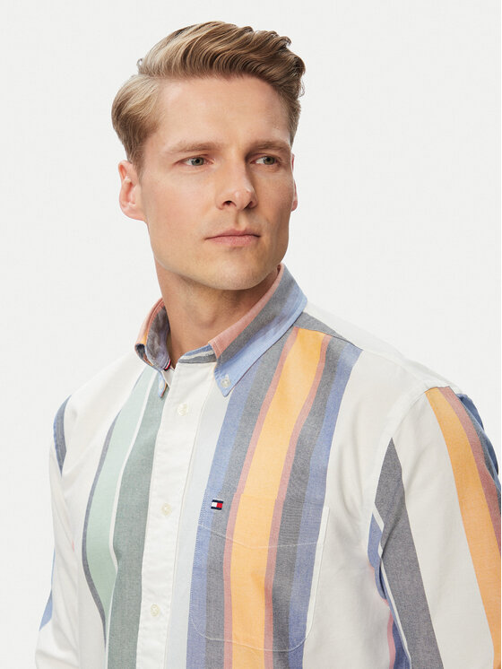 Tommy Hilfiger Tommy Hilfiger Риза Heritage Oxford MW0MW43354 Бял Regular Fit