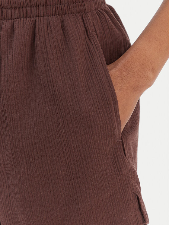 Seafolly Seafolly Kratke hlače iz tkanine Crinkle 55429-SH Rjava Regular Fit