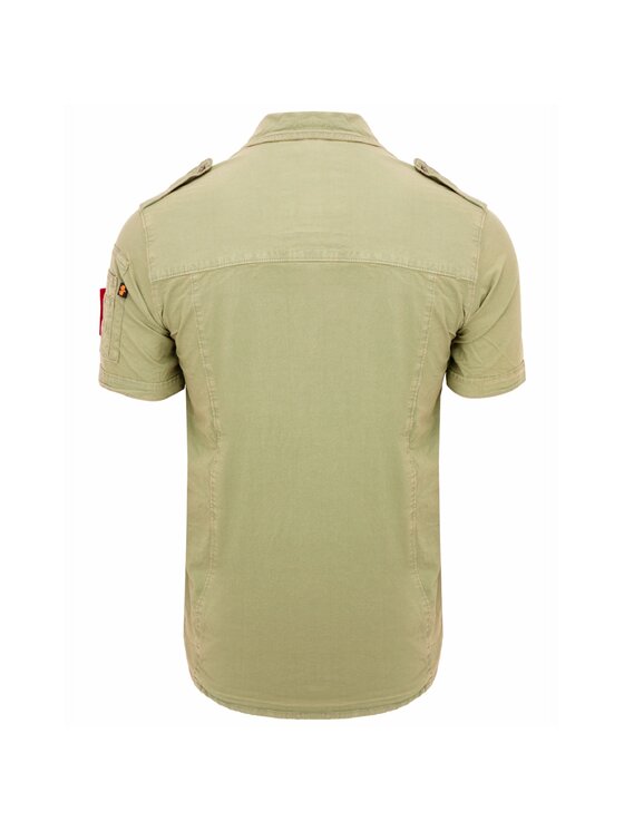 Alpha Industries Alpha Industries Košeľa AI.136427-01-3XL Zelená Regular Fit