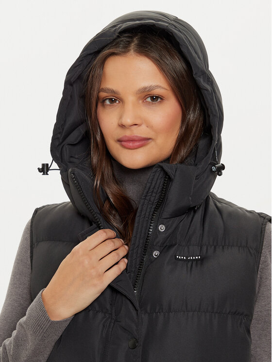 Pepe Jeans Pepe Jeans Varrukateta jakk Bibi PL402439 Must Regular Fit