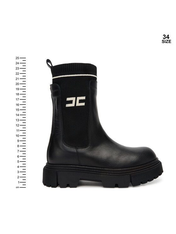 Elisabetta Franchi Elisabetta Franchi Škornji Chelsea F4A5-E0424-1316930 Črna