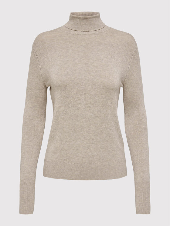 ONLY ONLY Rollkragenpullover Venice 15183772 Grau Regular Fit