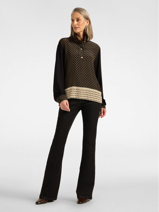 Elena Mirò Elena Mirò Camicia G051Z000702N033 Nero Regular Fit