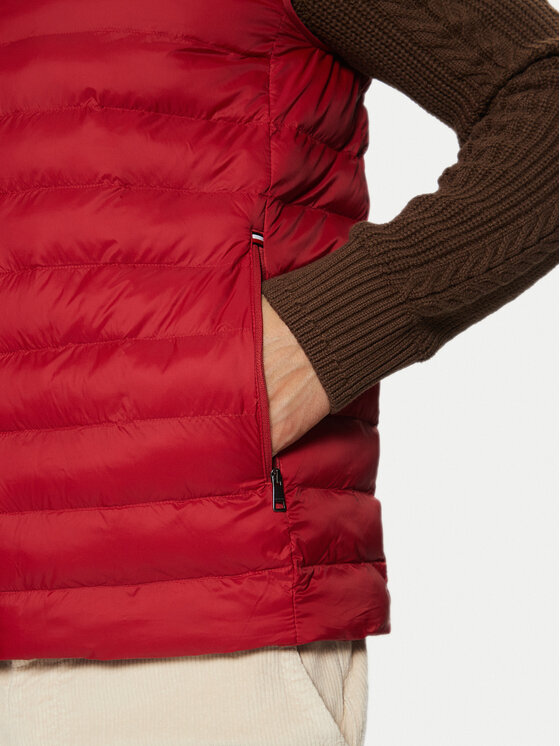 Tommy Hilfiger Tommy Hilfiger Vestă elegantă MW0MW37677 Roșu Regular Fit