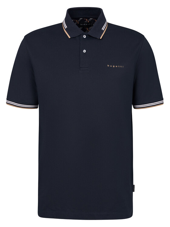 Bugatti Bugatti Polo särk 8150-75031C Tumesinine Regular Fit