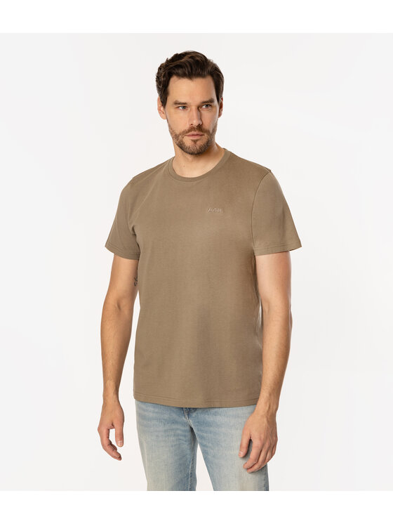 Lee Cooper Lee Cooper T-Shirt OBUTCH 875 Khaki Regular Fit
