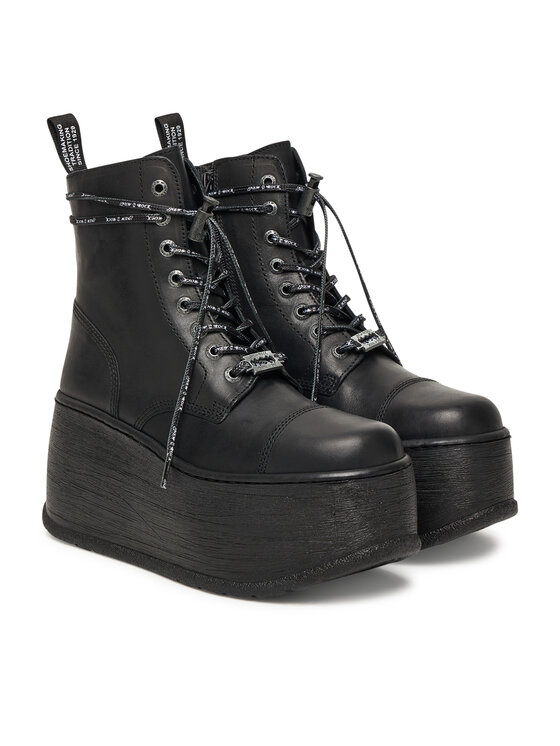 NEW ROCK NEW ROCK Botine M-WALL083CCT-C2 Negru