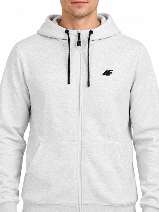4F 4F Μπλούζα 4FWMM00TSWSM2550-27M Γκρι Regular Fit