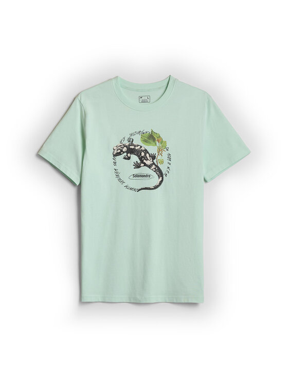 4F 4F Tričko OVERLAND Tyrkysová Regular Fit