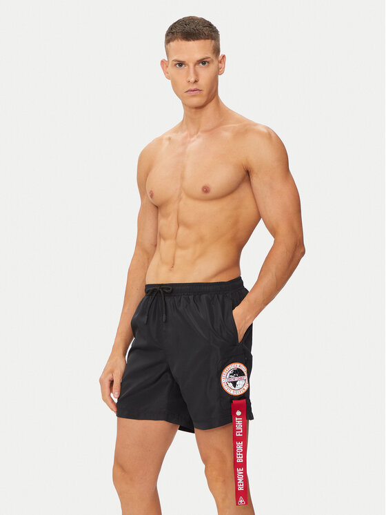Aeronautica Militare Aeronautica Militare Szorty kąpielowe 241BW219CT2967 Czarny Regular Fit