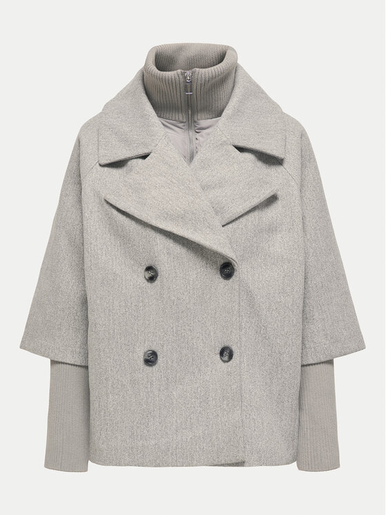 JDY JDY Преходно яке Hannah 15337889 Сив Regular Fit
