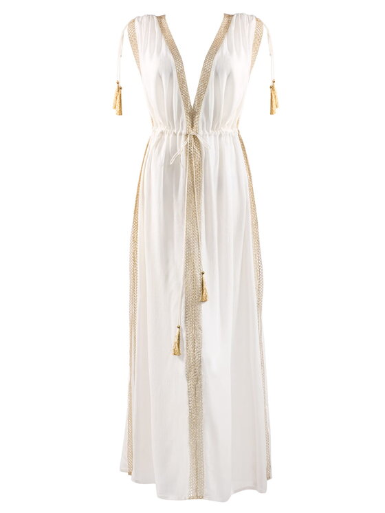 Feba Feba Vestito da spiaggia F177 Crema