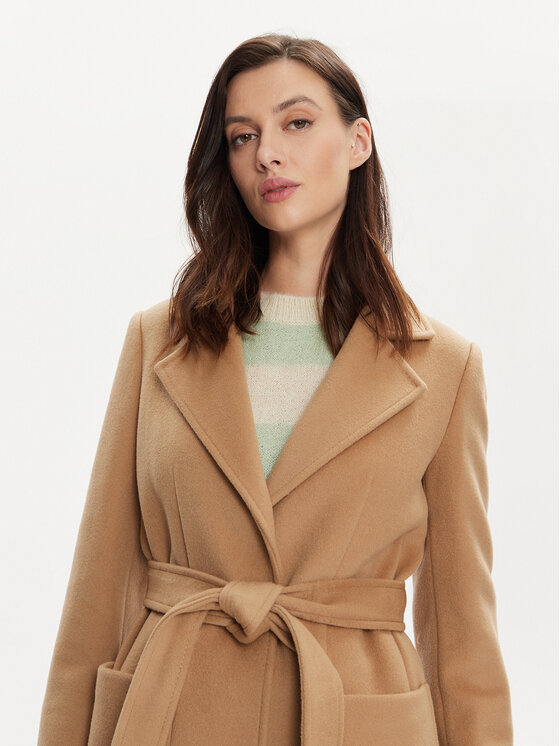 MAX&Co. MAX&Co. Vlněný kabát Runaway 2418011024200 Hnědá Regular Fit