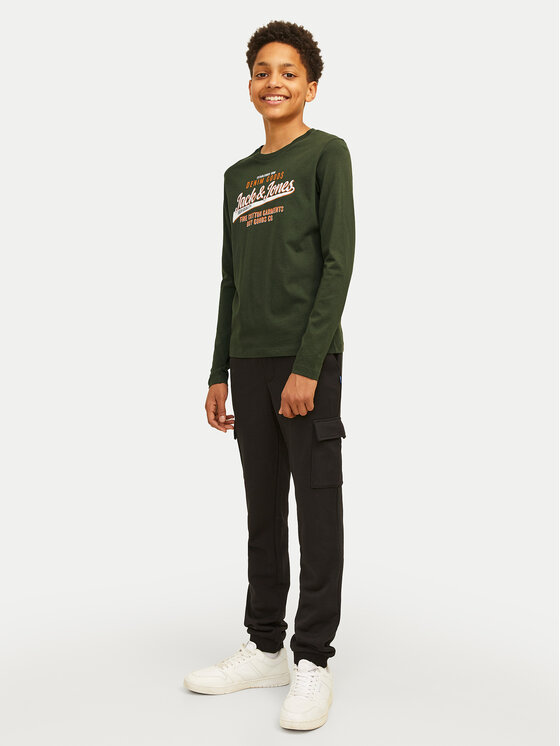 Jack&Jones Junior Jack&Jones Junior Majica Logo 12258882 Zelena Regular Fit