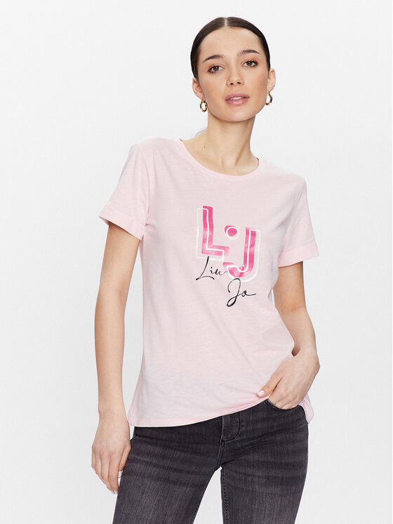 Liu Jo Sport Majica TA3275 J5923 Roza Regular Fit