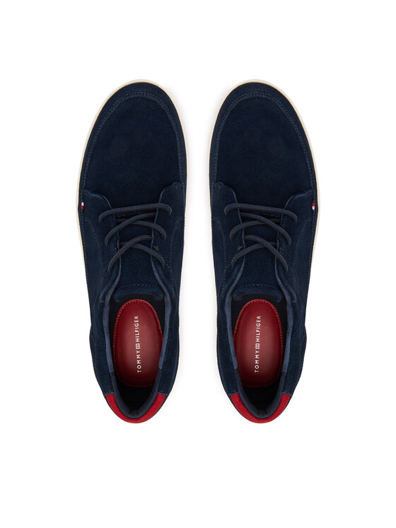 Tommy Hilfiger Tommy Hilfiger Sportcipők Hilfiger Light Hybrid Suede Shoe FM0FM05788 Sötétkék