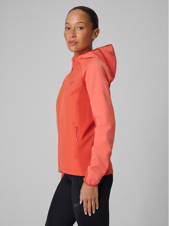 4F 4F Bluza TREKKING Koralowy Regular Fit