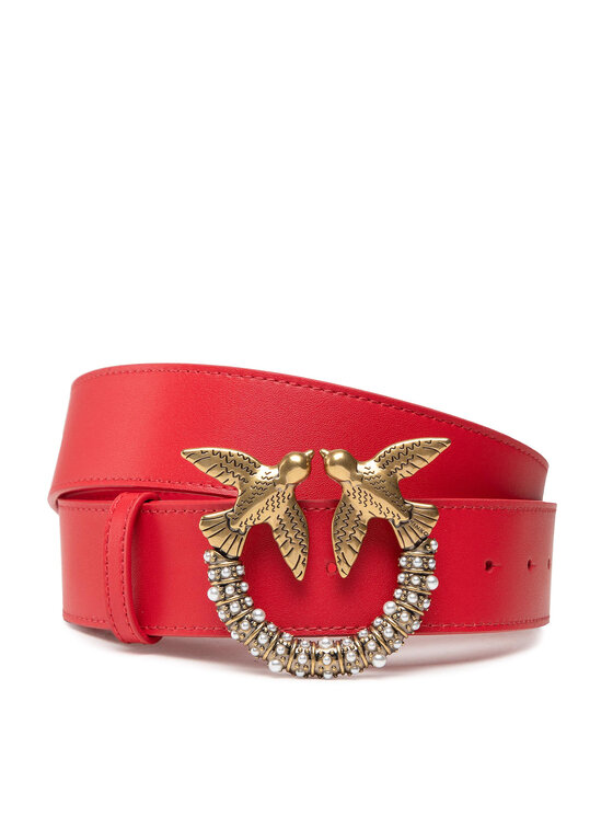 Pinko Ceinture femme Love Jewel Hips Simply Belt H4 AI 21 22 PLT01 1H20X6 Y6XT Rouge Modivo