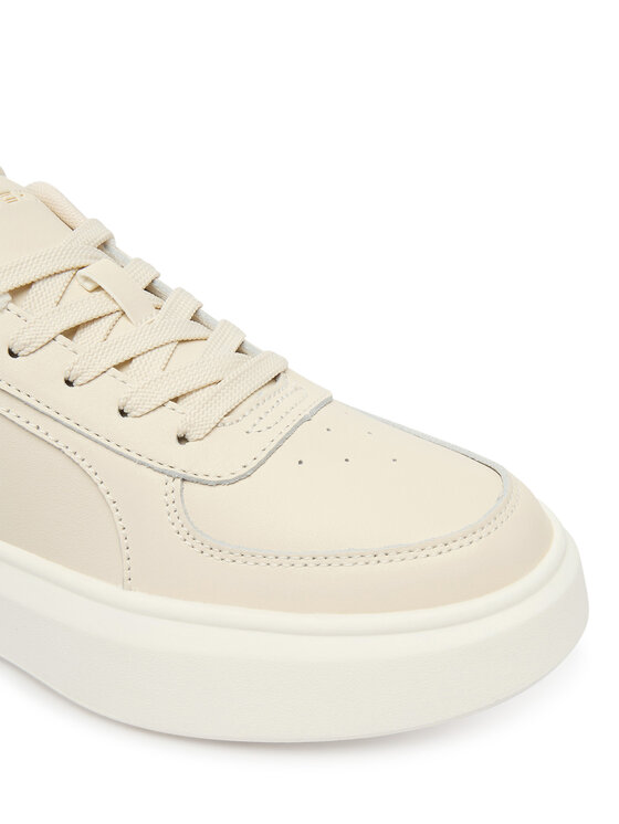 Tommy Hilfiger Tommy Hilfiger Tenisice Shiny Leather Platform Sneaker FW0FW09364 Écru