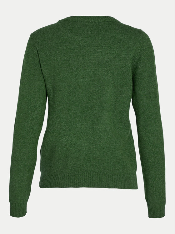 Vila Vila Pulover Ril 14054177 Zelena Regular Fit