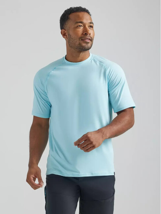 Wrangler Wrangler T-shirt SS PERFORMANCE TEE Blu Regular Fit