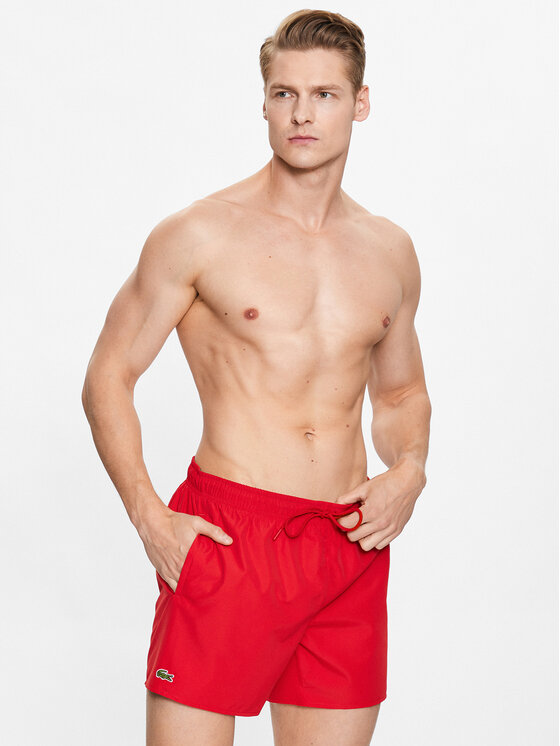 Lacoste Lacoste Pantaloncini da bagno MH6270 Rosso