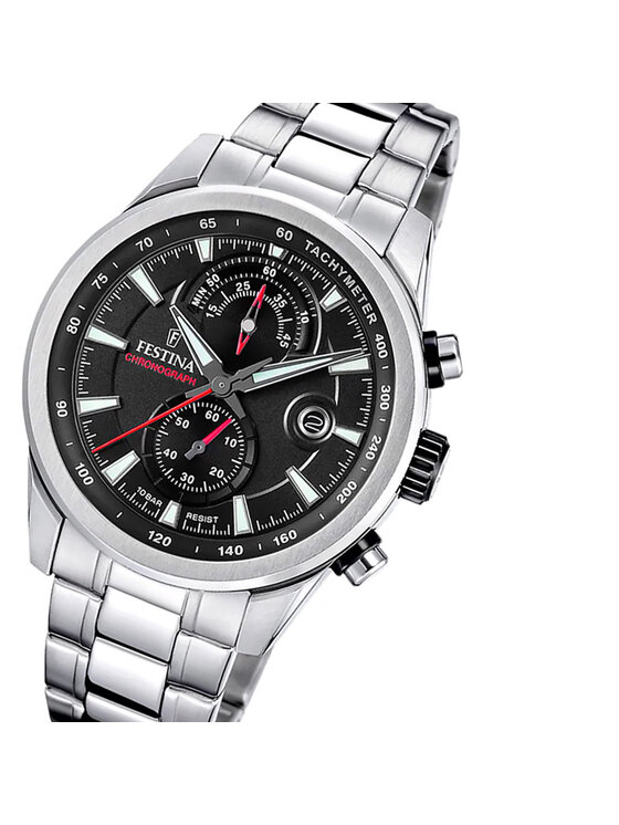 Festina Festina Zegarek F20694-6 Srebrny
