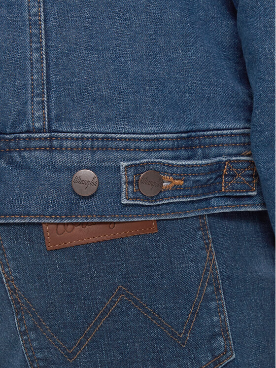 Wrangler Wrangler Jeansová bunda Sherpa Classic 112371440 Modrá Regular Fit