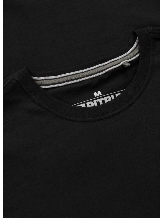 PITBULL PITBULL T-Shirt Koszulka męska DRIVING S Czarny Regular Fit