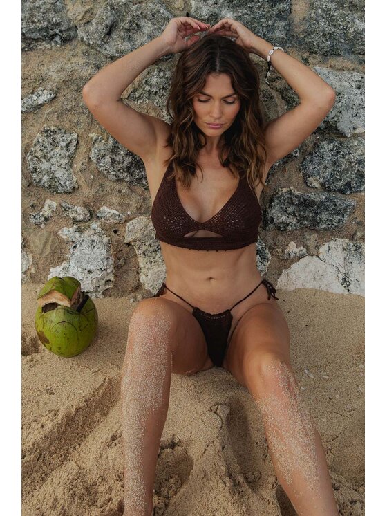 Love and Hate Love and Hate Dół od bikini Bali Brązowy