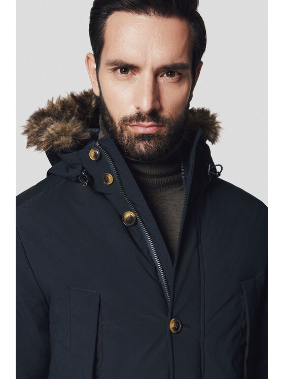 Lancerto Lancerto Kurtka zimowa Viborg KU097224000005 Granatowy Regular Fit
