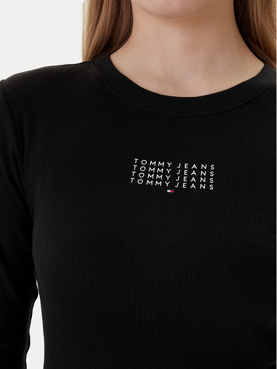 Tommy Jeans Tommy Jeans Повсякденна сукня Linear DW0DW21902 Чорний Slim Fit