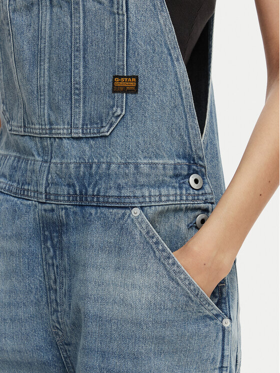 G-Star Raw G-Star Raw Kelnės su petnešomis D28887-D788 Mėlyna Loose Fit