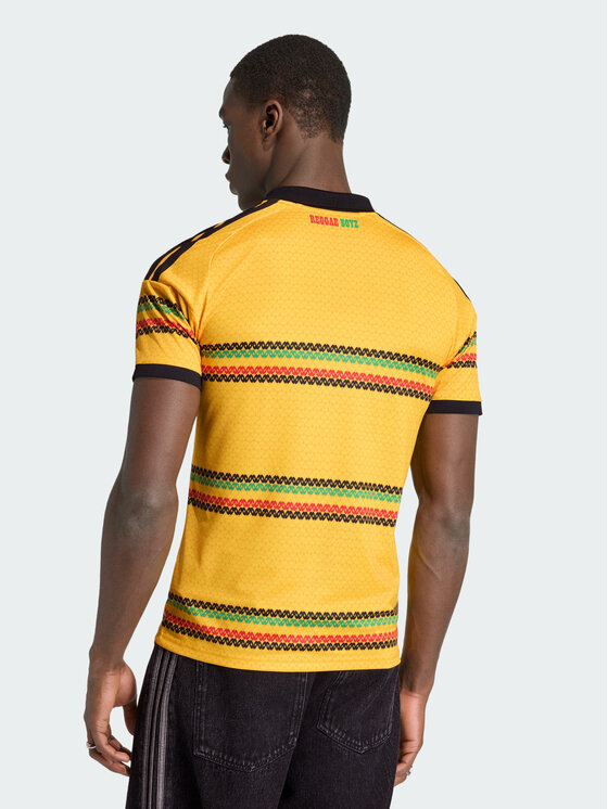 adidas adidas Koszulka techniczna Jamaica 26 x Bob Marley Home Jersey Żółty Slim Fit