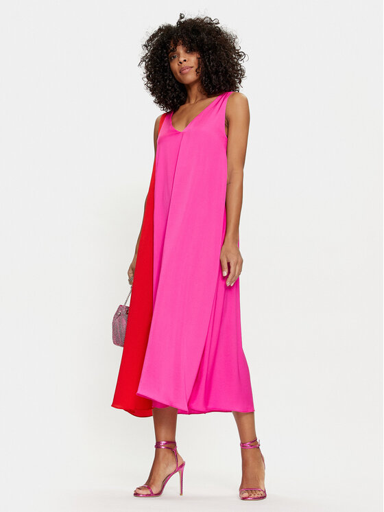 LOLA CASADEMUNT LOLA CASADEMUNT Ежедневна рокля MS2416023 123 Розов Relaxed Fit