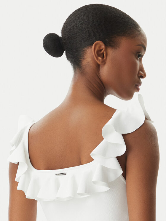 MICHAEL Michael Kors MICHAEL Michael Kors Palaidinė MS661G033D Balta Slim Fit