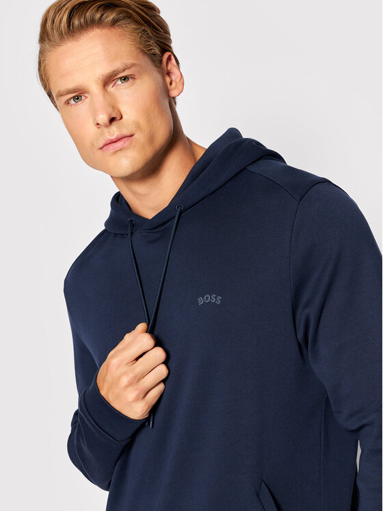 Felpa Soddy Curved 50471849 Blu scuro Regular Fit