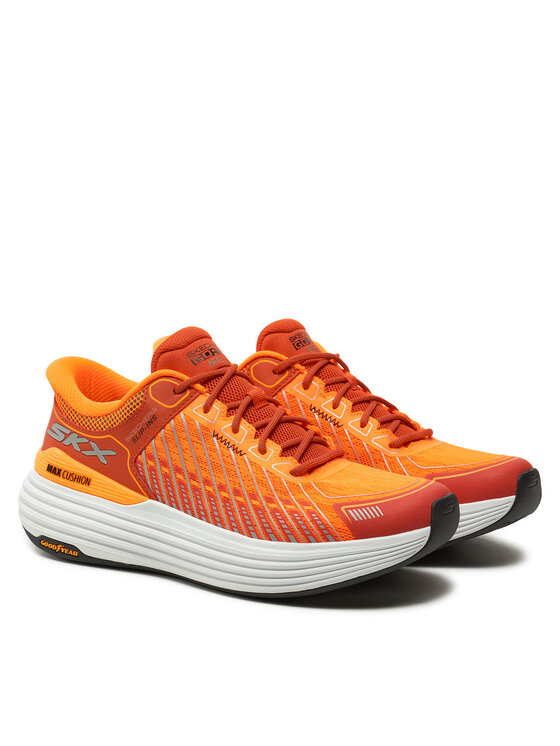Skechers Skechers Buty do biegania Max Cushioning Suspension 220936/ORG Pomarańczowy
