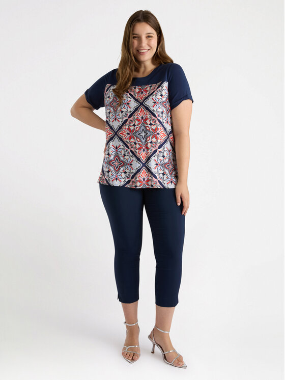 Fiorella Rubino Fiorella Rubino T-Shirt G273L008593N0Z4 Niebieski Boxy Fit